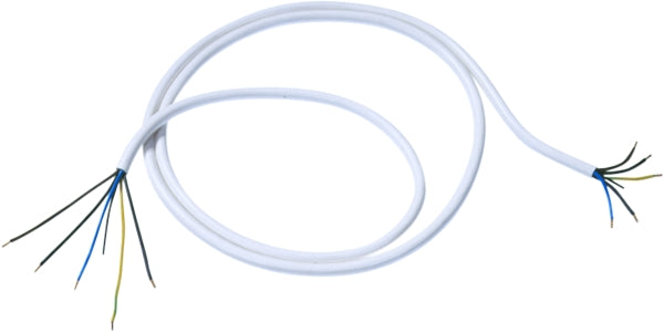 Bachmann stove connection cable with wire end ferrules 2m white