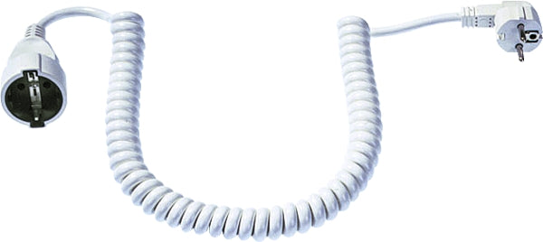 Bachmann protective contact spiral extension PVC 4m white