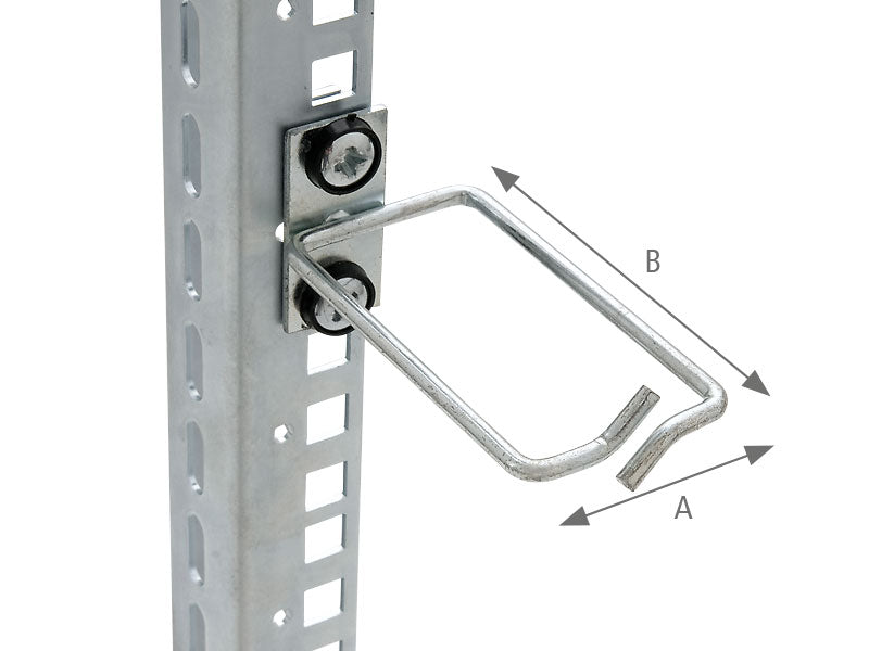 Triton cable management bracket, metal, straight 40x80mm
