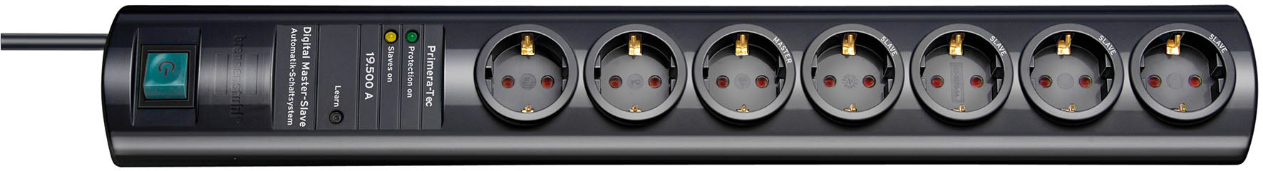 Brennenstuhl ÜSS Primera-Tec 7-way: 2+5, black, 2m