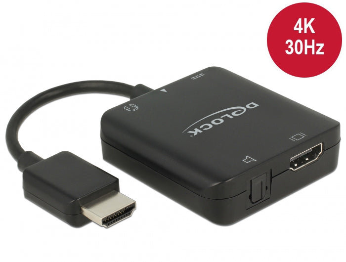 Delock adapter cable HDMI-A male > HDMI + Audio Extractor 4K