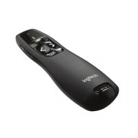 Logitech R400 laser pointer, presentation remote control, wireless - black