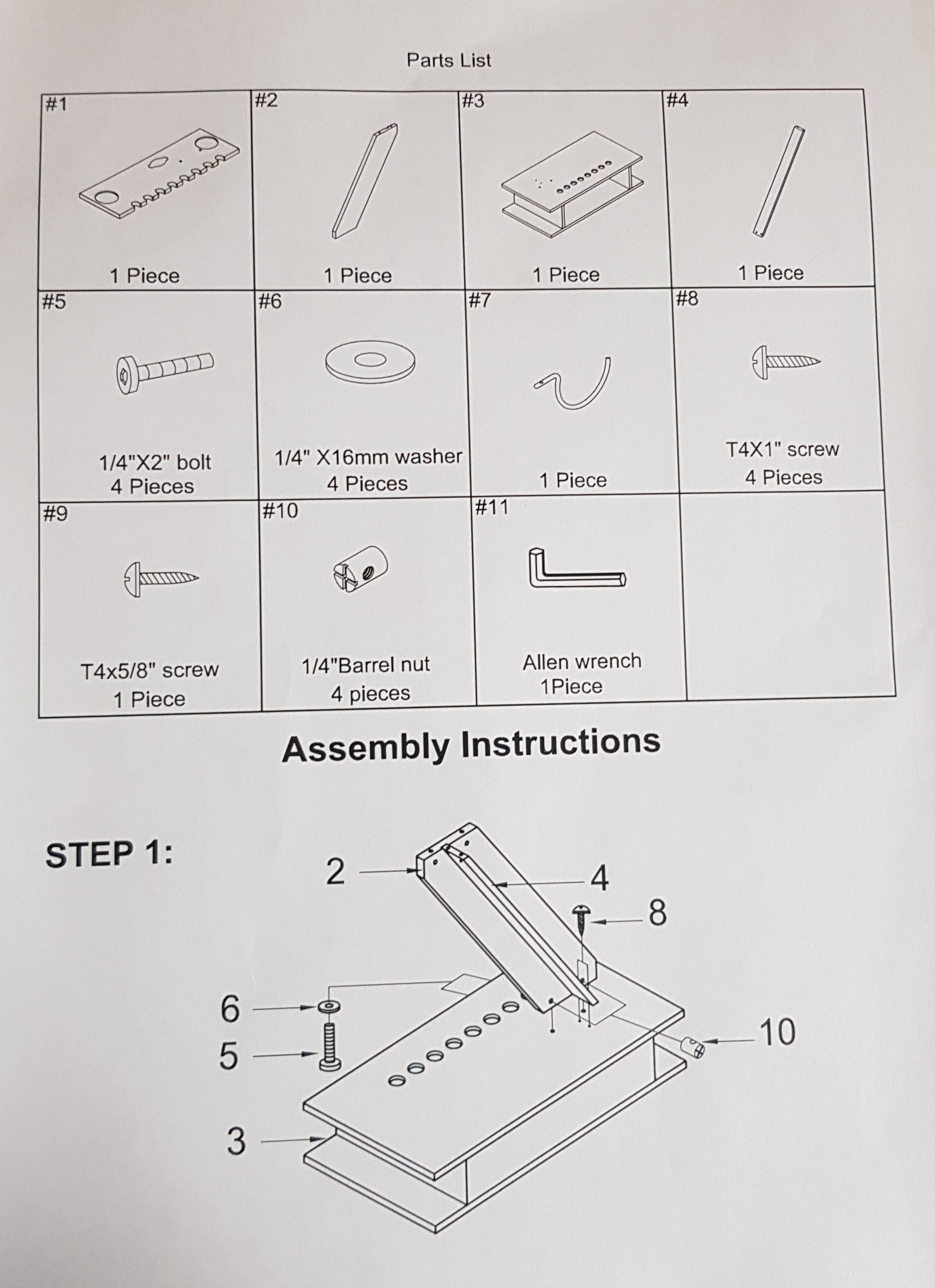 Cue stand Z for 8 cues black