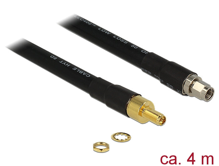 Delock antenna cable RP-SMA plug > RP-SMA socket CFD400 L