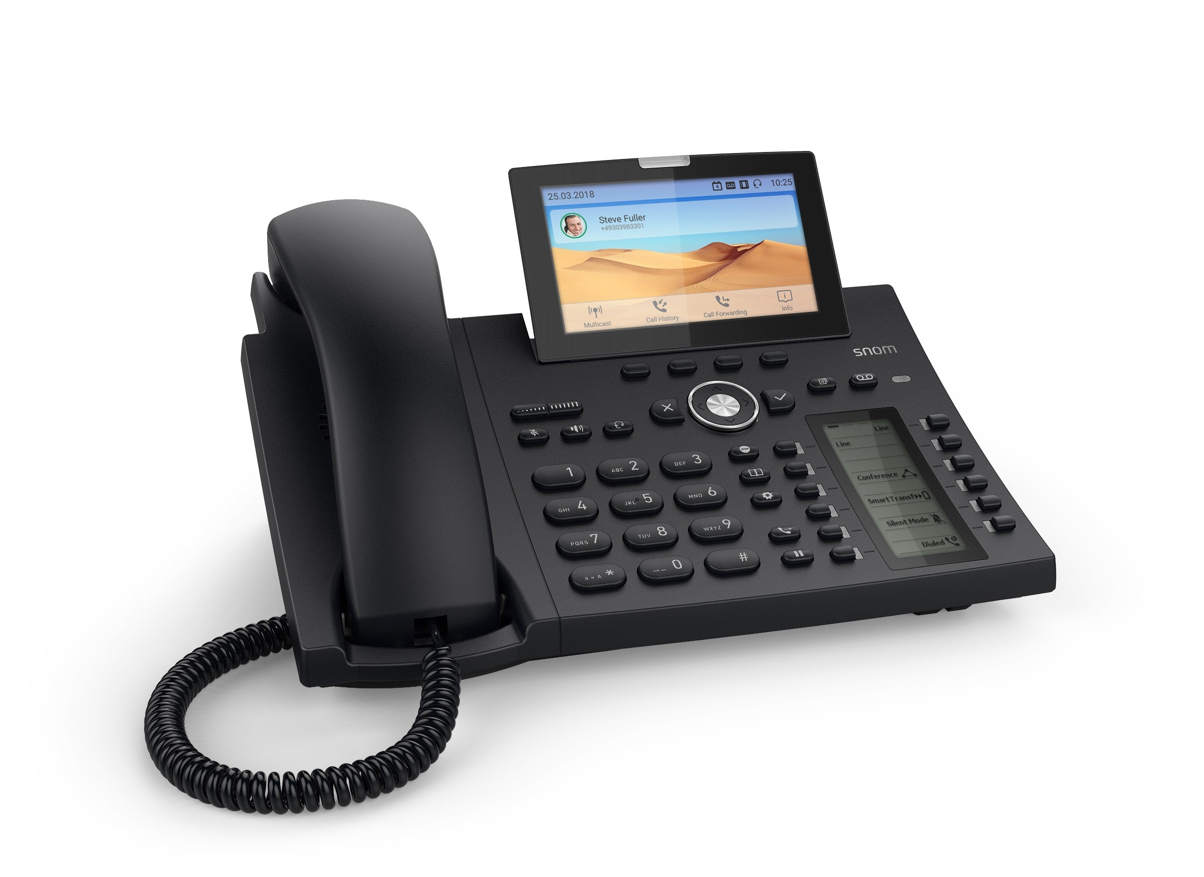 SNOM D385 IP phone SIP VoIP with color display dynamic keys