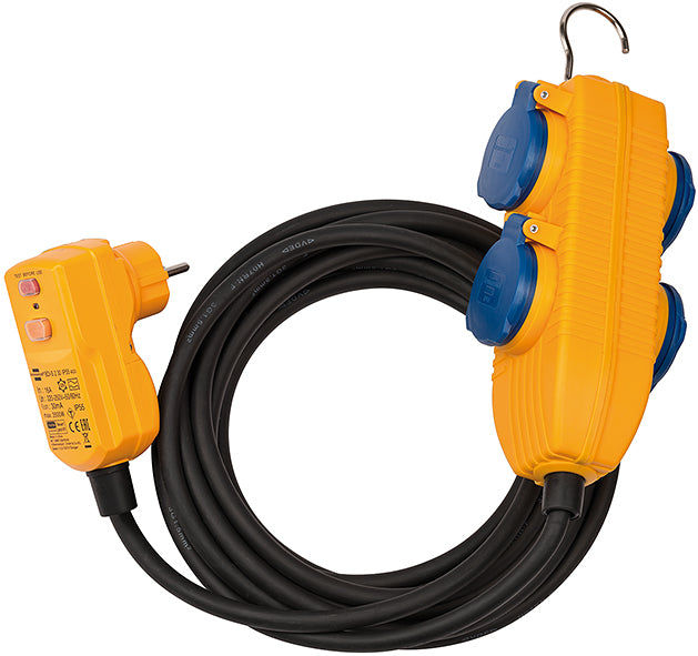 Brennenstuhl FI protection adapter cable 5m H07RN-F3G1.5 IP54