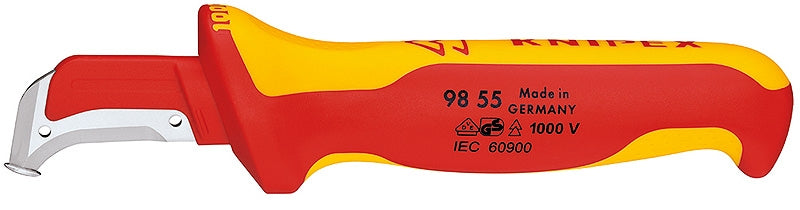 KNIPEX stripping knife 180 mm, cable sheath knife