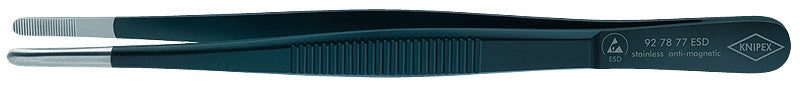 KNIPEX precision tweezers ESD, 145 mm, serrated gripping surfaces