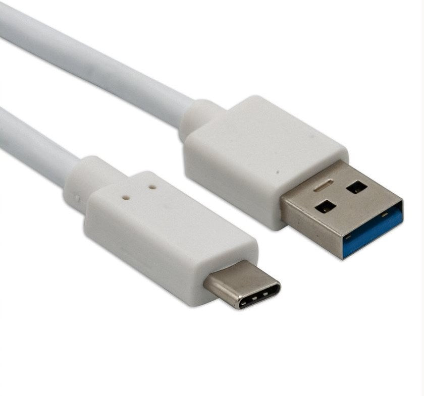 Helos USB Type-C auf USB-3.1 Lade-/Datenkabel, 1 m weiß