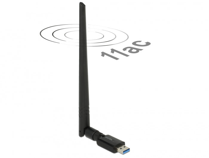 Delock WLAN USB3.0 Stick Dualband 2.4/5 GHz WLAN_AC 867+300 external antenna