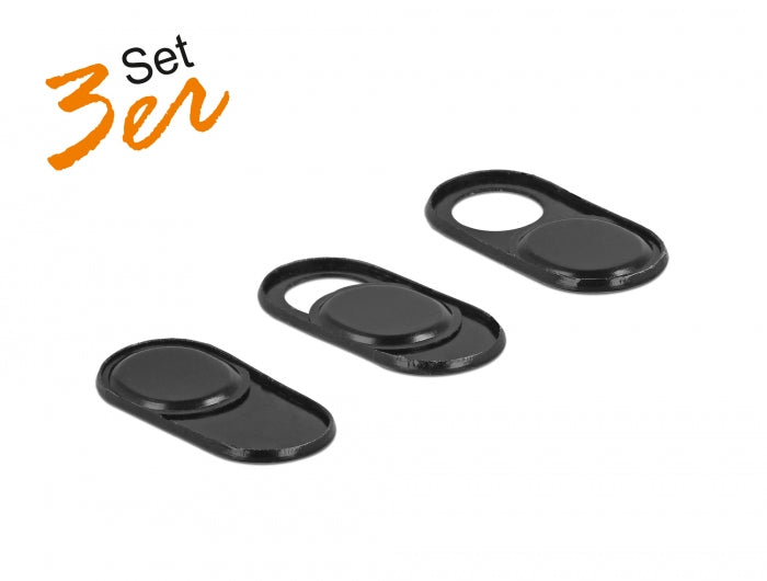 Delock Webcam Abdeckung für Notebook, Tablet und Smartphone 3er Pack
