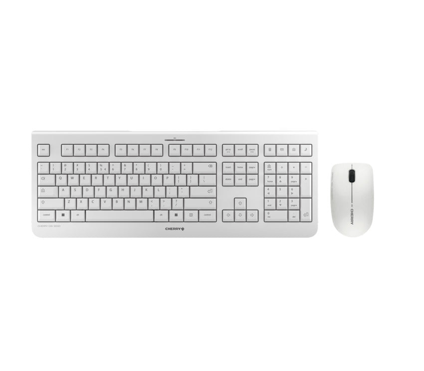 CHERRY DW 3000 keyboard with mouse set DE wireless white