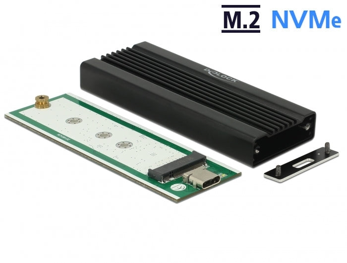 Delock external enclosure M.2 NVMe PCIe SSD USB 10 Gbps (USB 3.1) USB Type-C™ bus.
