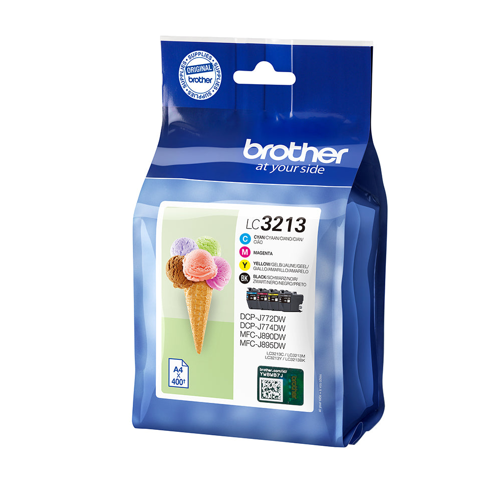 Brother ink cartridge LC-3213VALDR with security tag