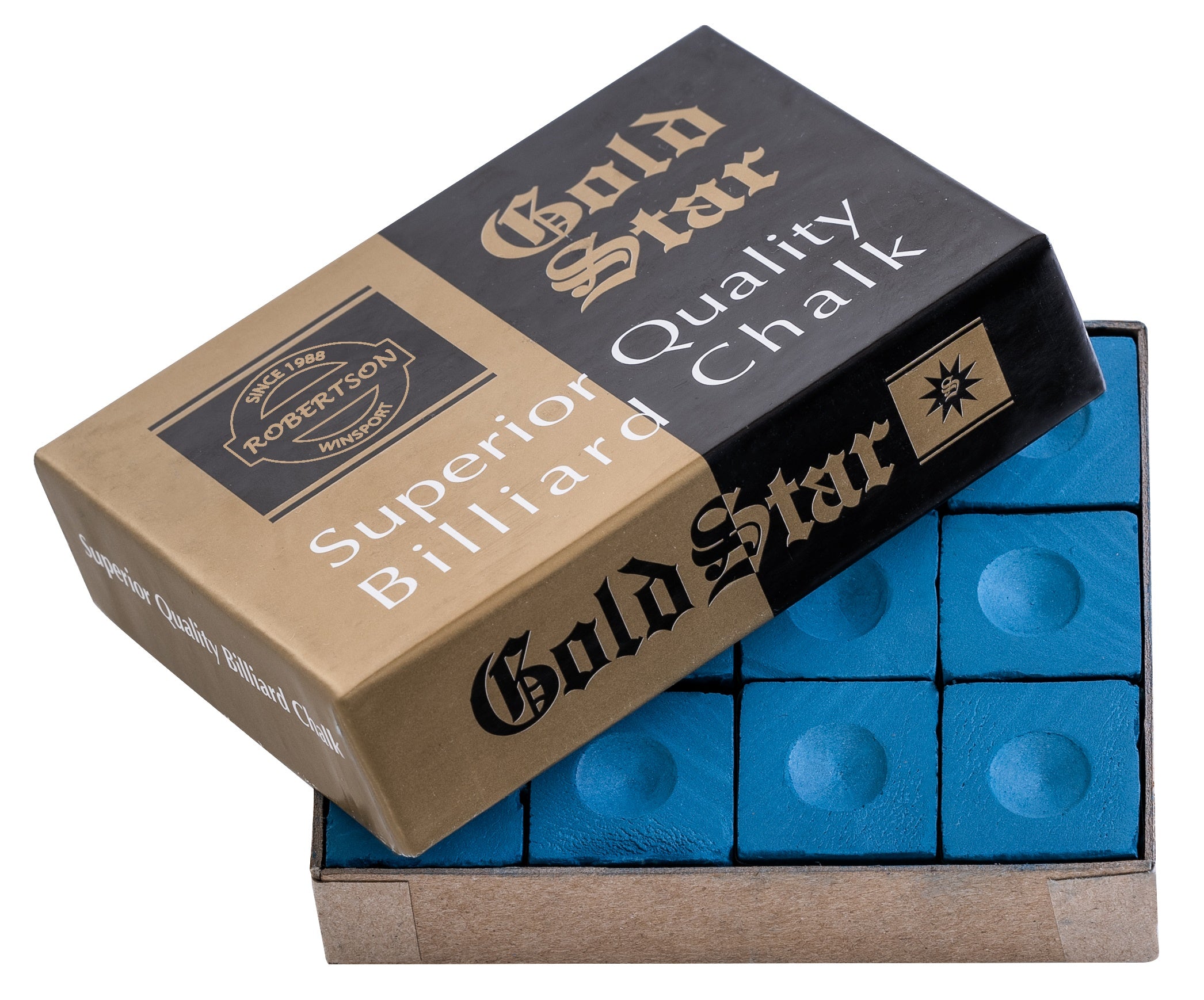 Chalk Robertson Gold Star sky-blue box (12 pcs.)