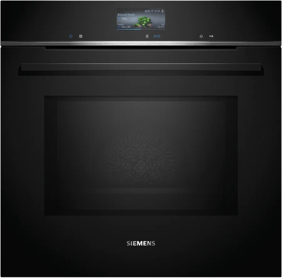Siemens HM736GAB1 series iQ700 smart built-in oven with microwave function, 60x60 cm, black 