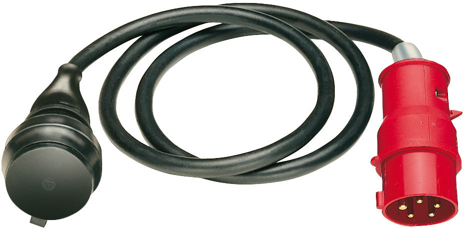 Brennenstuhl adapter cable CEE plug 400V/16A Schuko coupling IP44 1.5m black