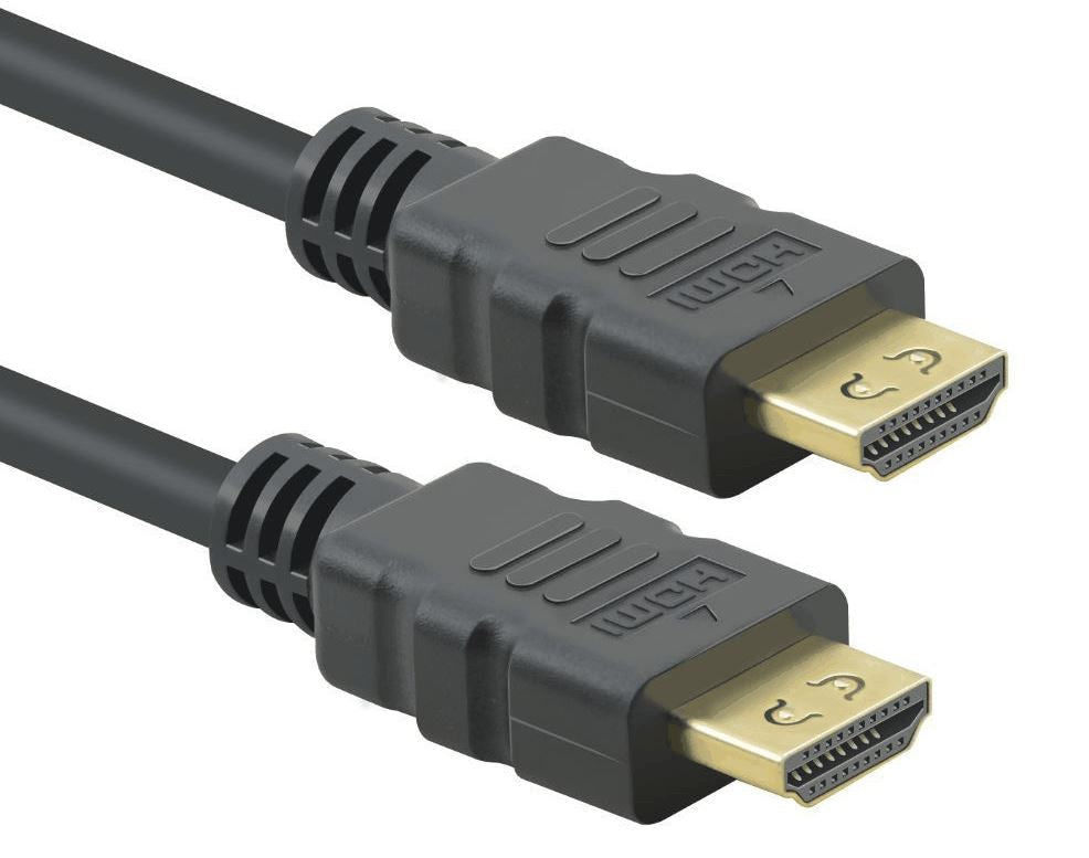Helos connection cable, HDMI male/male, 4K, lock system, 7.5m, black