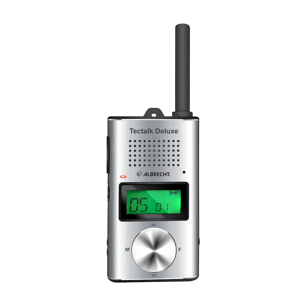 Albrecht Tectalk Deluxe handheld radio PMR446 SlimLine Design 16 channels USB-C