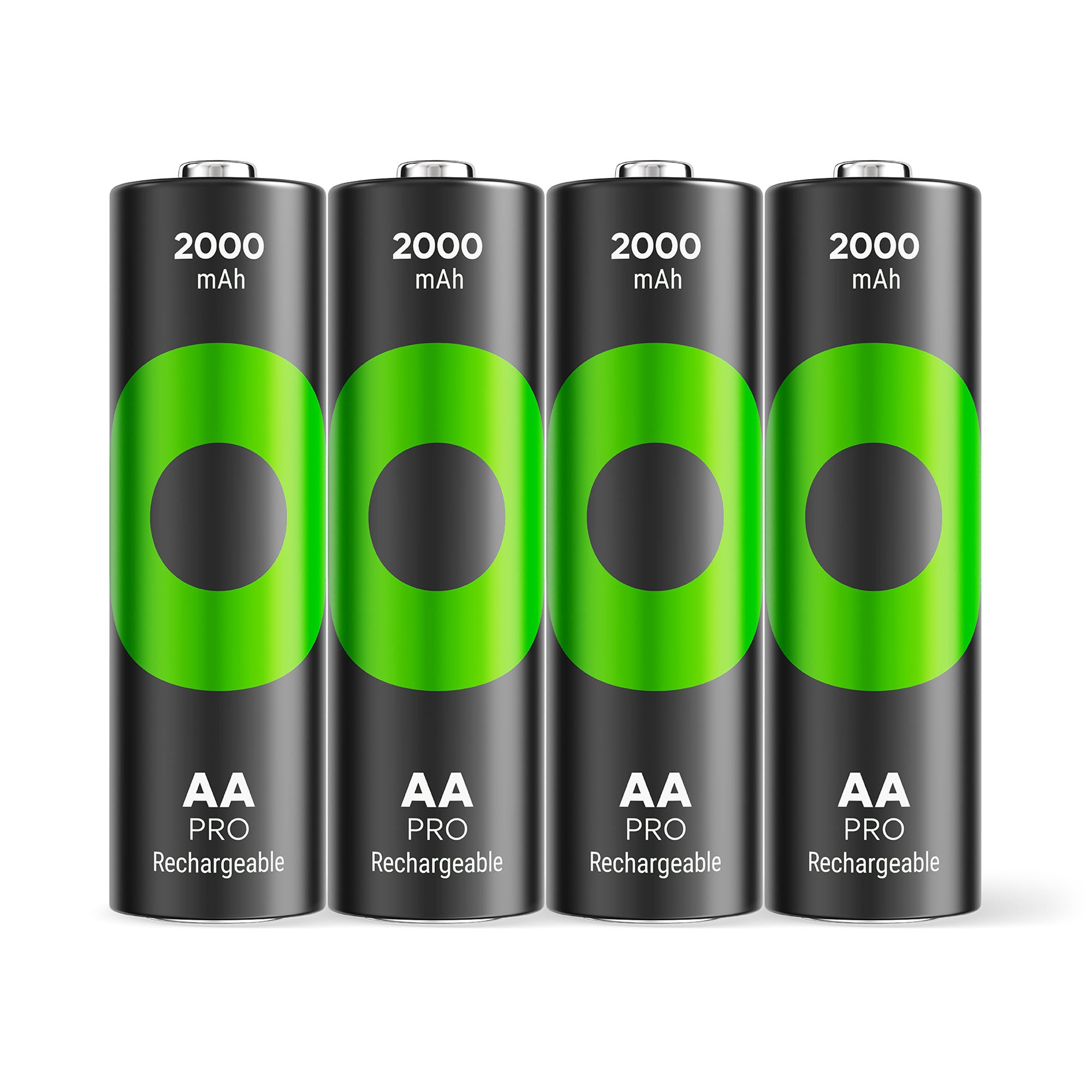 GP ReCyko+ Pro AA Micro NiMH 2000 mAh 1.2V battery pack of 4