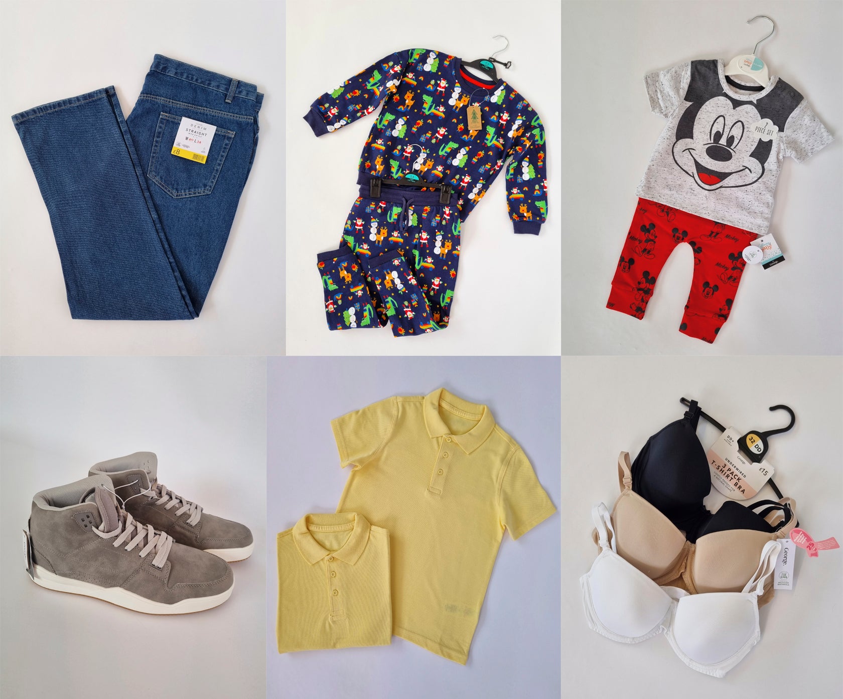 Mix of clothes and accessories George