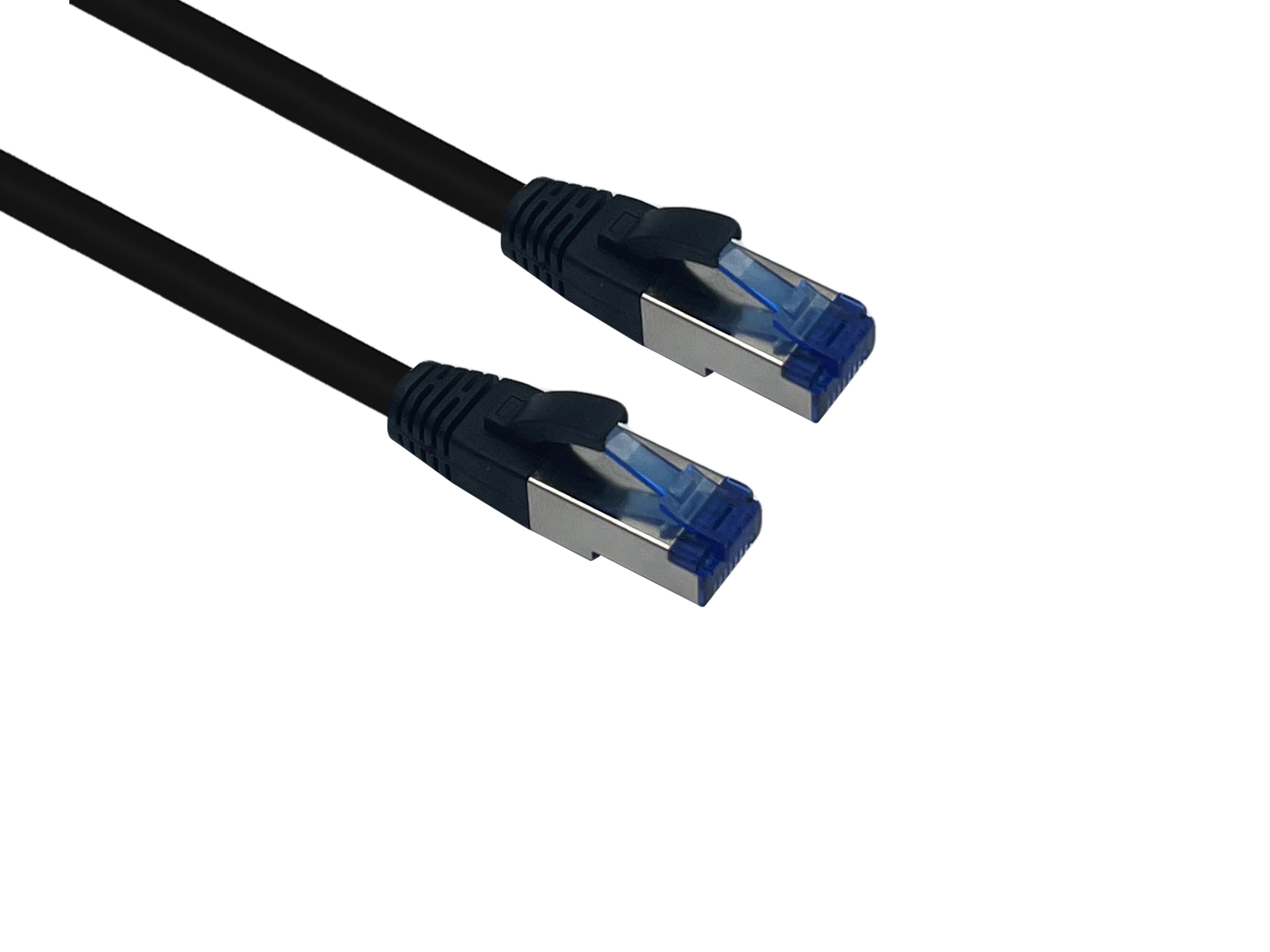 Helos outdoor patch cable S/FTP Cat 6a black 50.0m