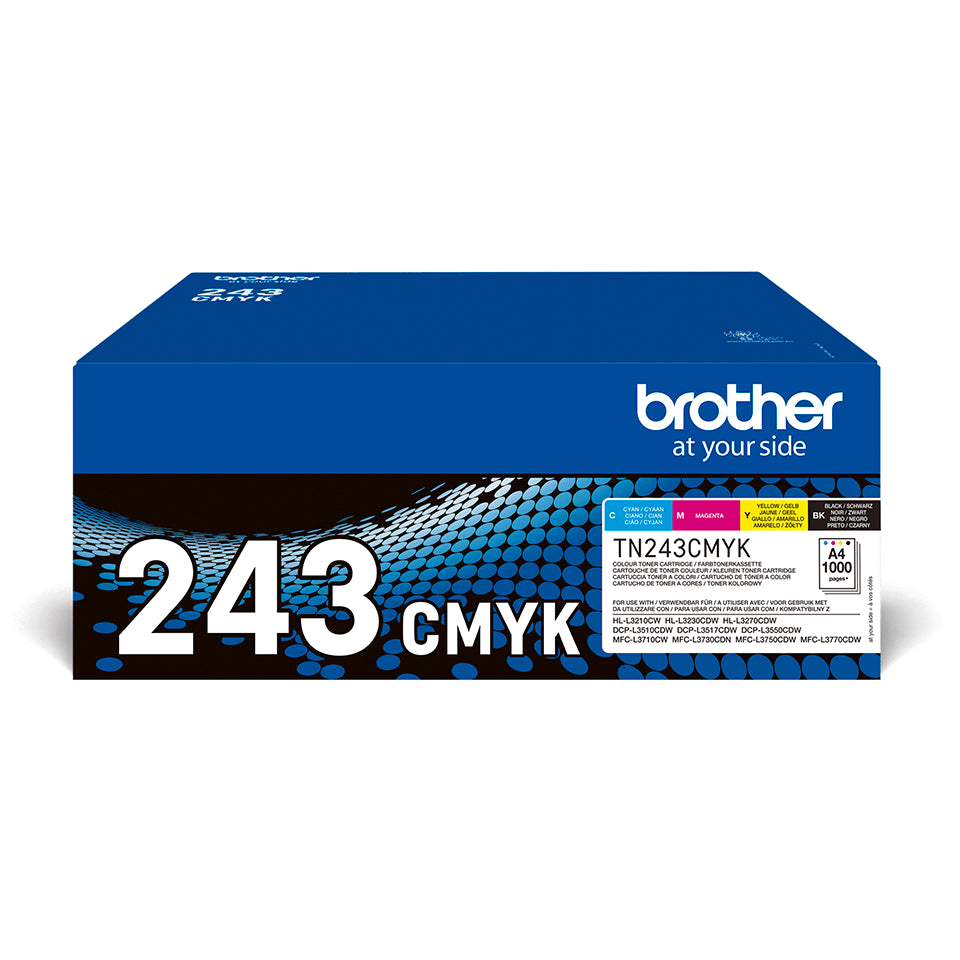 Brother Toner TN-243CMYK Multipack (approx. 1,000 pages) 4 colors TN243CMYK