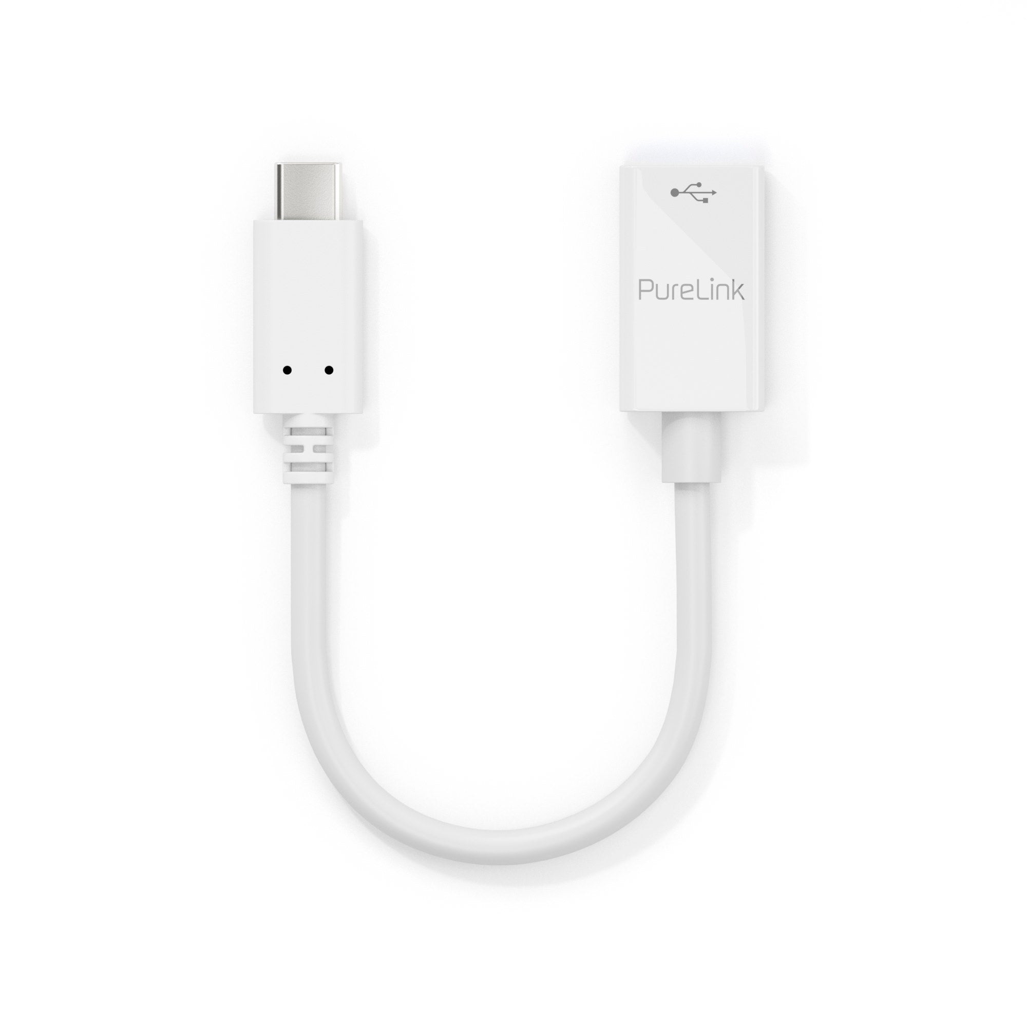PureLink USB-C auf USB-A Adapter - USB 3.1 Gen 1 - iSerie - weiß - 0,10m