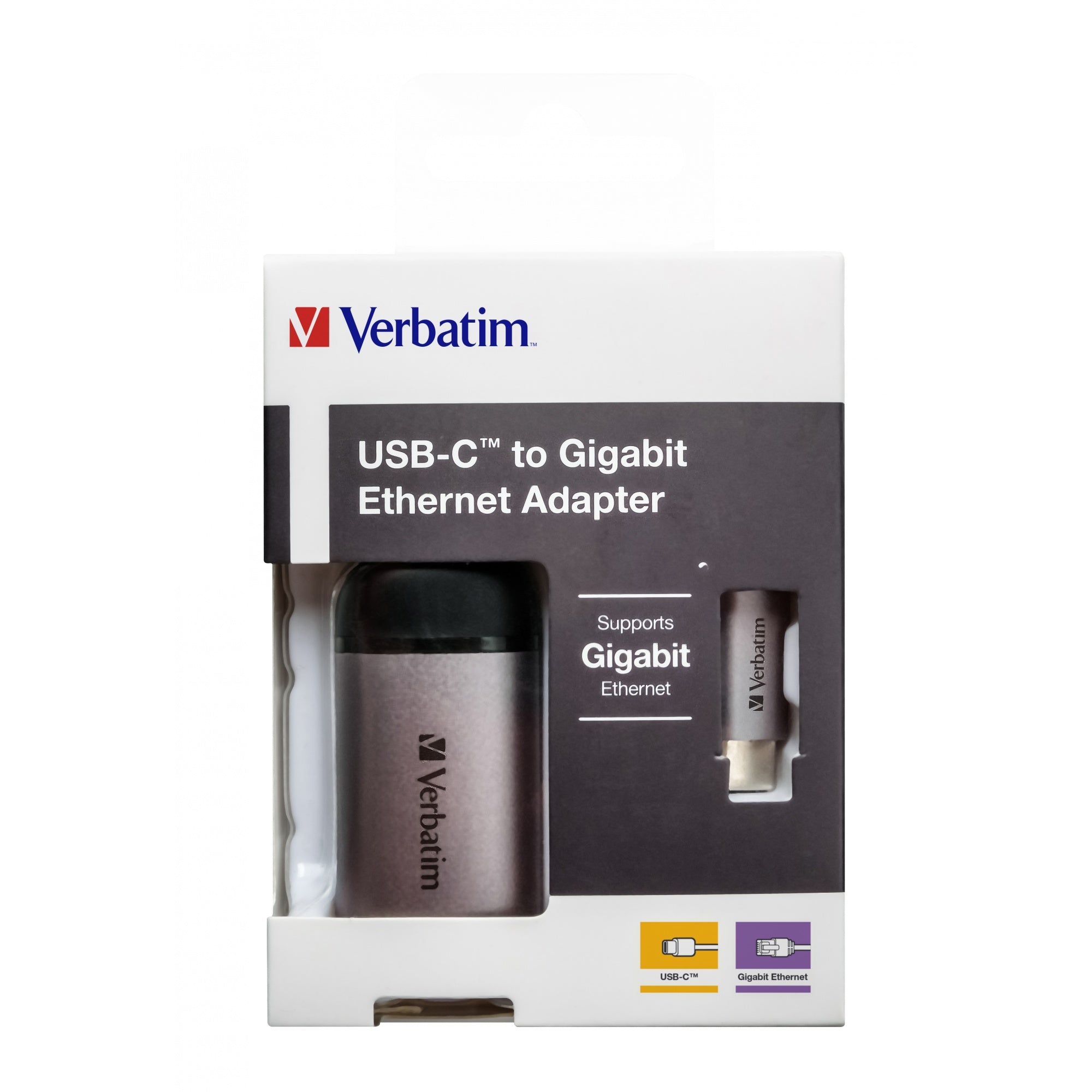 Verbatim USB-C™ to Gigabit Ethernet Adapter (10cm USB-C cable)
