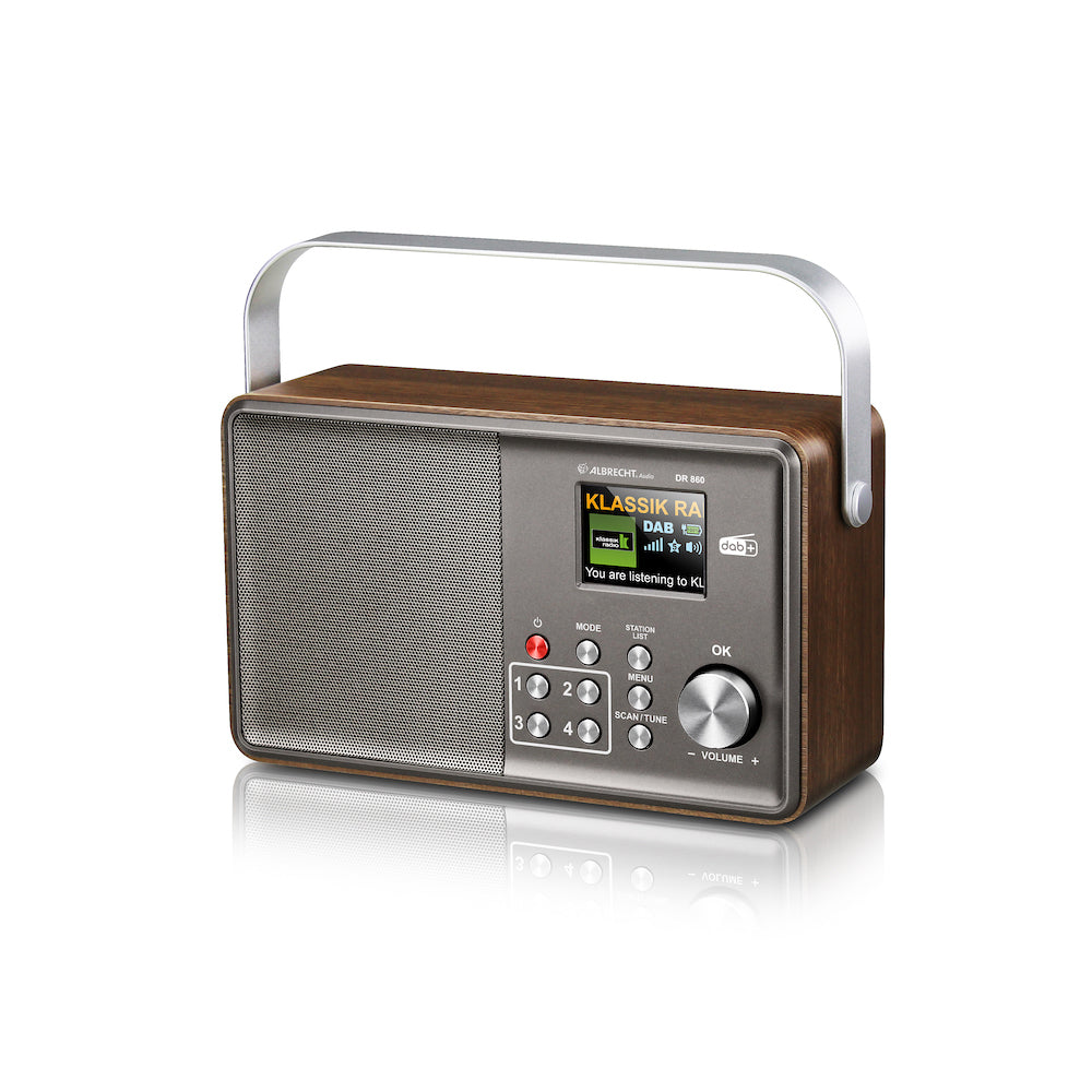Albrecht DR 860 Senior digital radio DAB+/FM, colour display, incl. 4000mAh battery