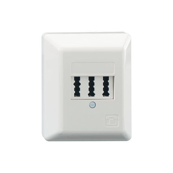 Rutenbeck Anschlussdose TAE 2x6/6 NFF AP reinweiß