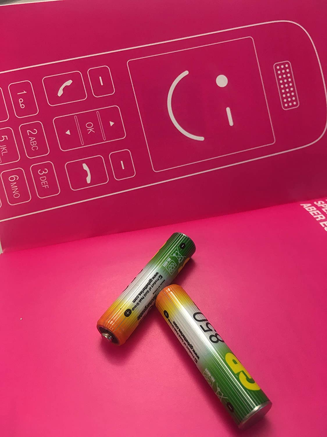 Telekom telephone battery for telephones 2-pack rechargeable batteries