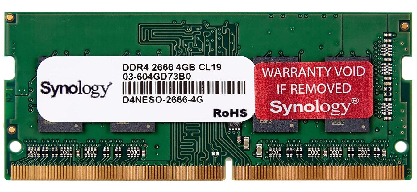 Synology RAM Expansion, DDR4 - 4 GB - SO DIMM 260-PIN - Unbuffered