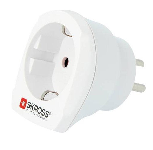SKROSS country plug Europe to Denmark white