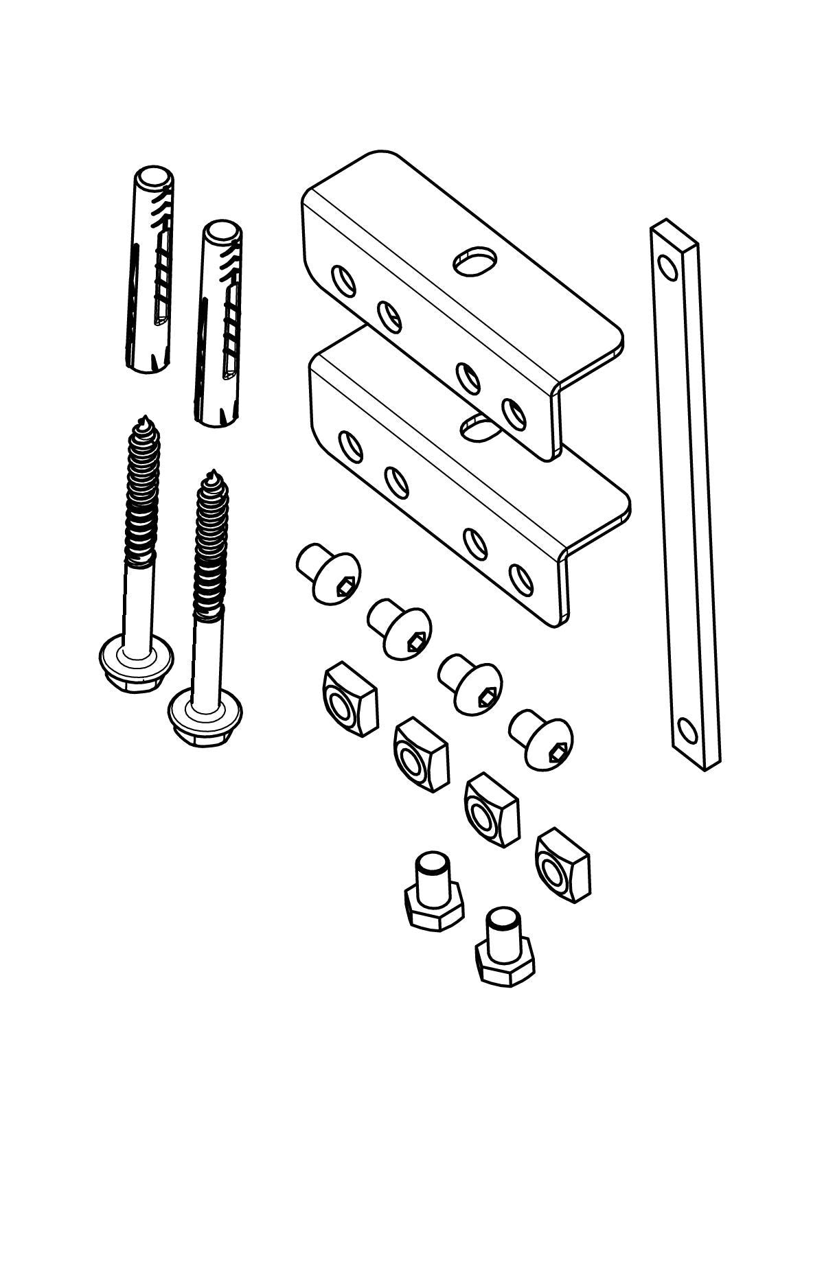 Vogels PFA 9126 bracket set for PFB 34xx