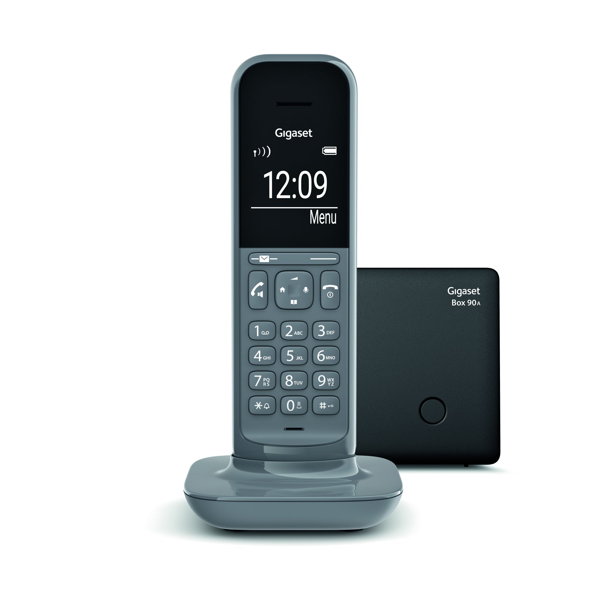Gigaset CL390A cordless phone with answering machine - Dark Grey