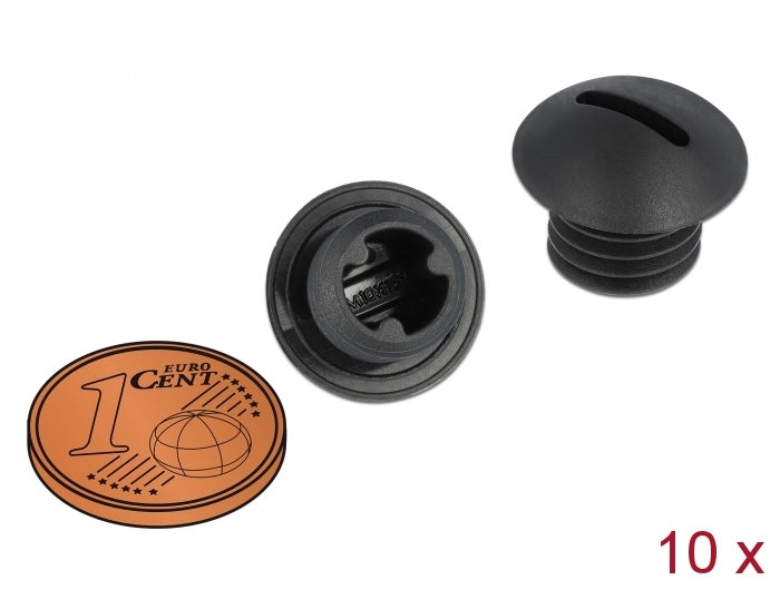 Delock Verschlussstopfen M10 x 1,5 schwarz 10 Stück