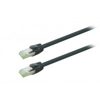 Patch cable S/FTP Cat 7 High Quality GHMT (ISO/IEC) black 15.0m