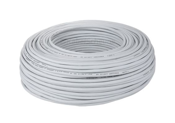 Draka patch cable UC900 SS27, Cat 7, S/FTP, PiMF, gray, 100m ring