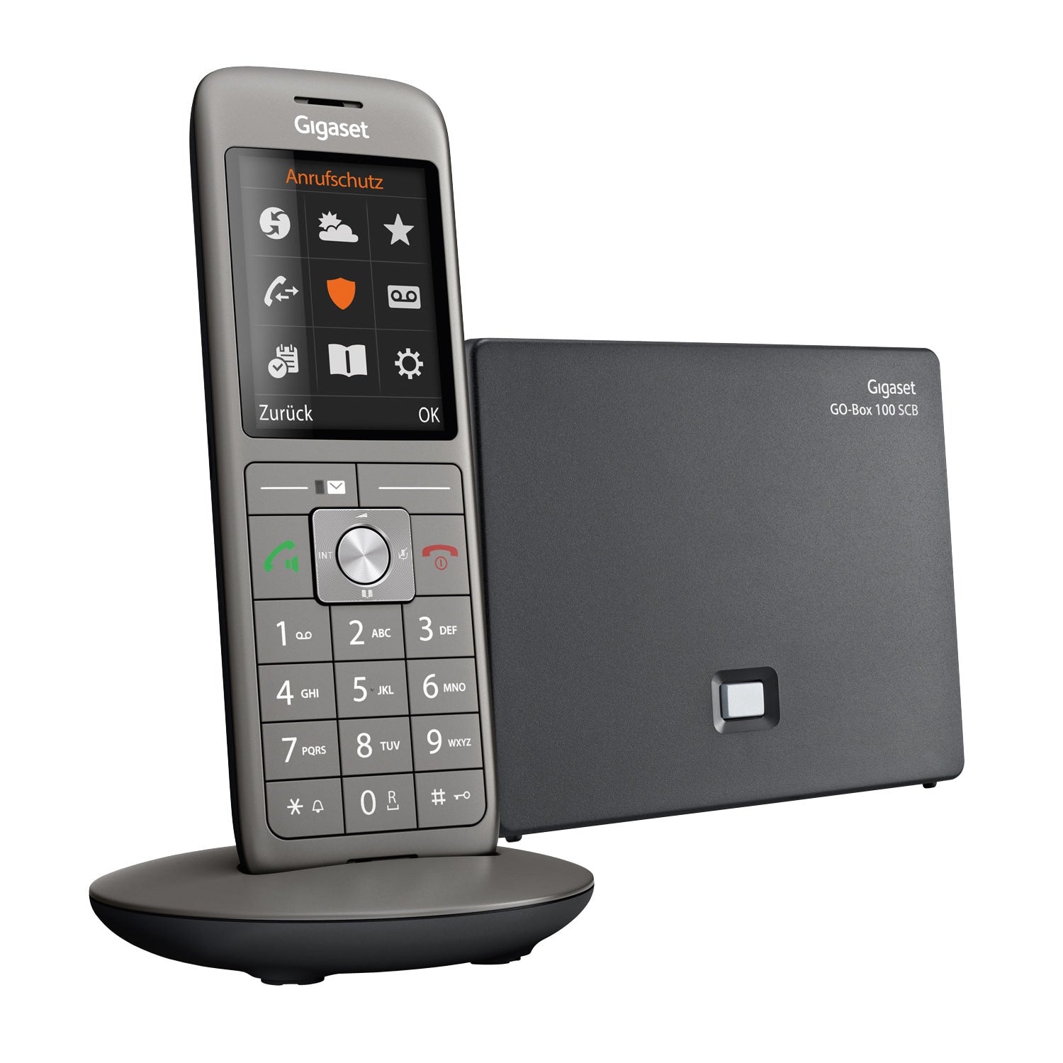 Gigaset CL690A SCB cordless phone with call protection and answering machine - anthracite