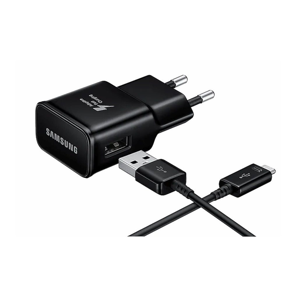 Samsung - EP-TA200 + Type C Cable EP-DG970 - USB Charger - 2mA - Black BULK