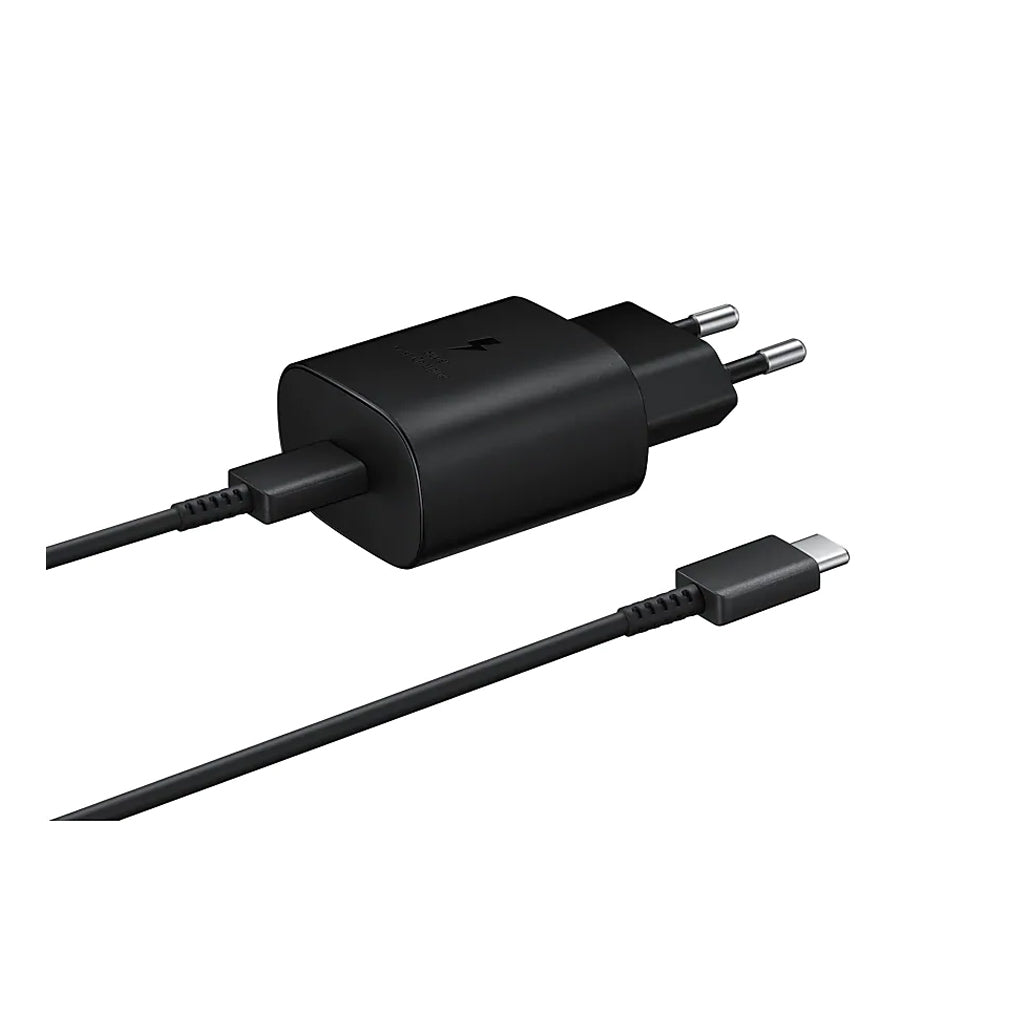 Samsung - EP-TA800 - Quick Charger + CABLE - USB Type C- 25W - Black BULK