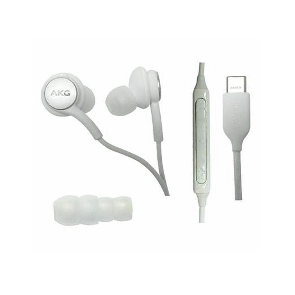 Samsung - EO-IC100BWEG - Original AKG In-Ear Type C Headset - White BULK