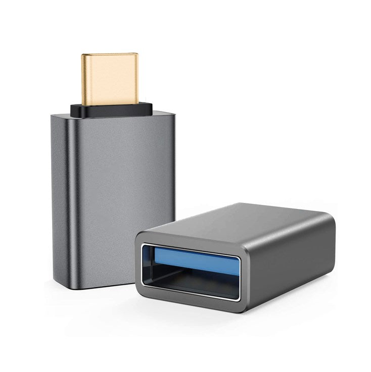 Helos Adapter OTG, USB 3.1 A Buchse/Type-C Stecker, PREMIUM, anthrazit
