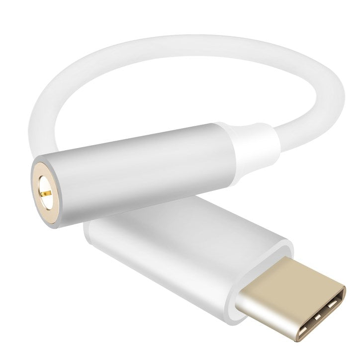 Helos adapter cable, USB 3.1 Type-C™ male/jack female 3.5mm, PREMIUM, silver
