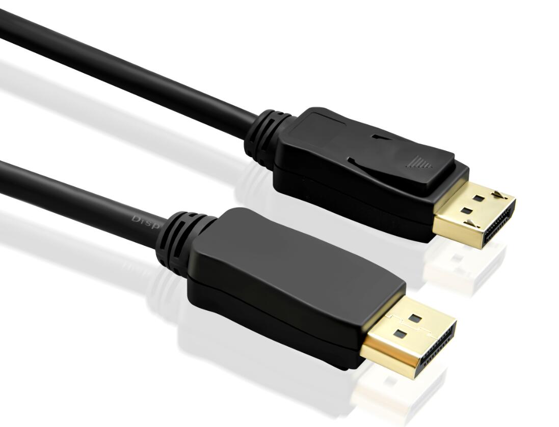 Helos connection cable, DisplayPort male/male, 4K 10.0m, black