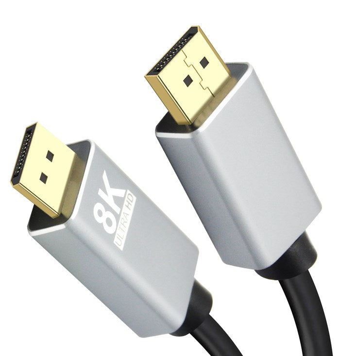 Helos connection cable, DisplayPort male/male, PREMIUM 8K, 5.0m, black