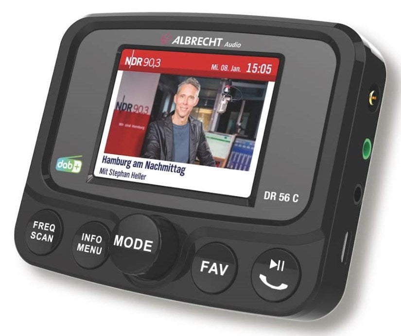 Albrecht DR 56C DAB+ car radio tuner with color display