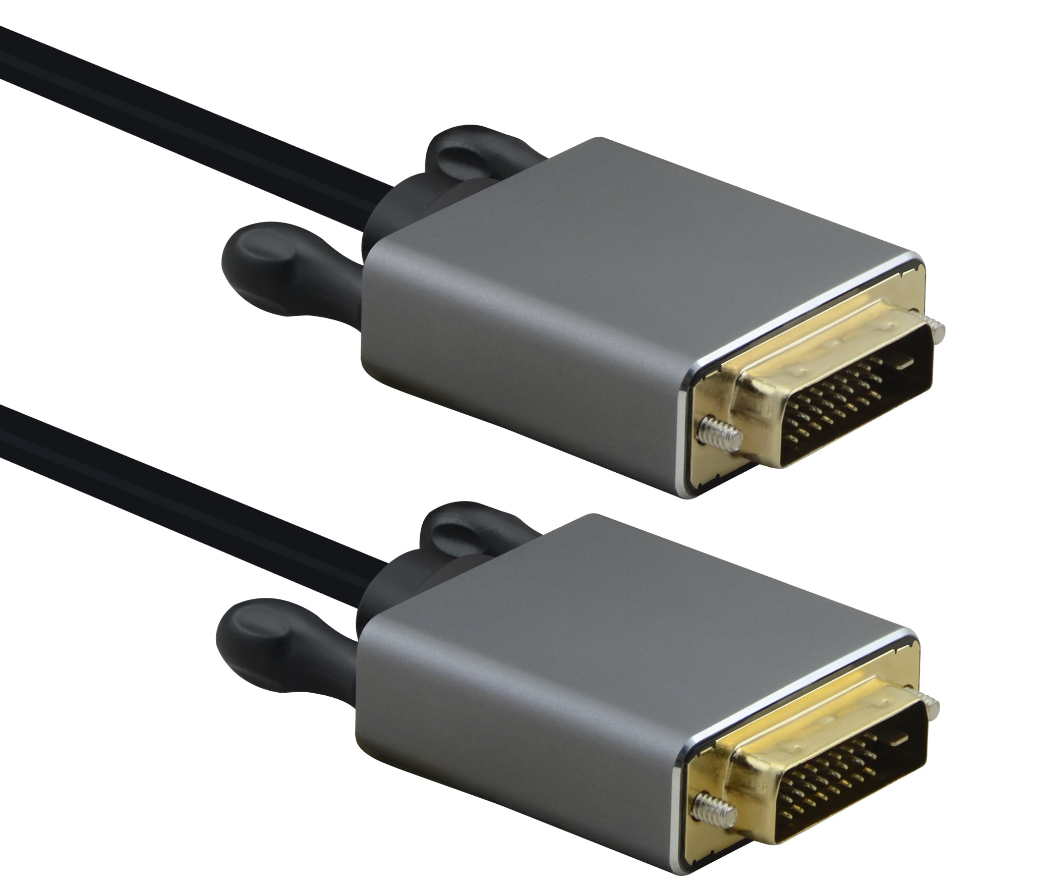 Helos connection cable, DVI male/male, PREMIUM 4K, 5.0m, black