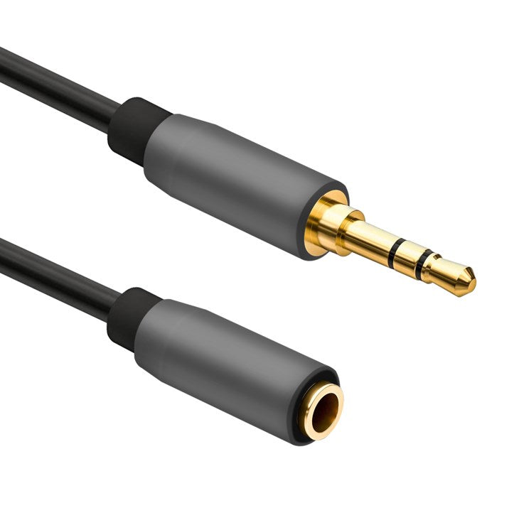 Helos Verlängerungskabel, Klinke 3,5mm St./Buchse 3 Pin, PREMIUM, 2,0m, schwarz